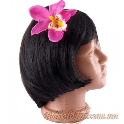 Прикраса-заколка "Малинова Орхідея", фото 1