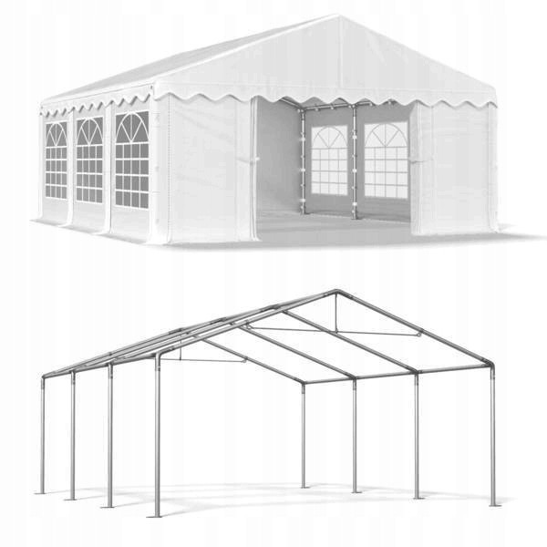 Весільний павільйон, торговий, гаражний 5x6 м PE 240 г/м2, фото 1
