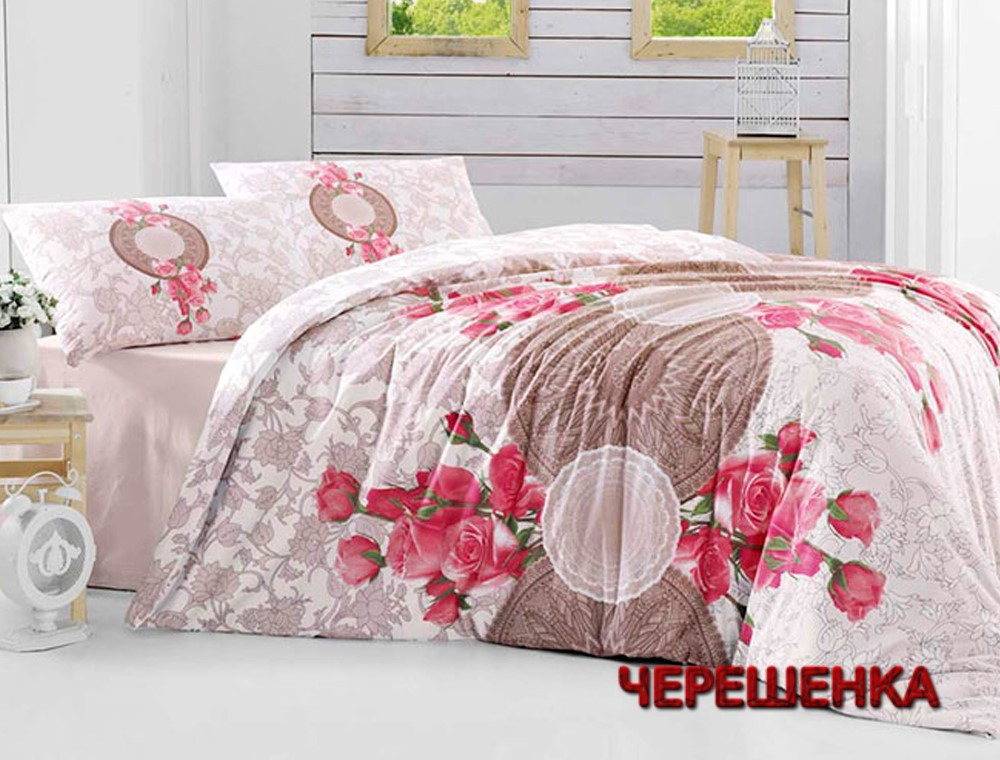 Двоспальний набір постільної білизни 180*220 з Бязі "Gold" №1523148 Черешенка™