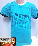 Дитяча блакитна футболка "New York" для хлопчика Туреччина Turkey на 6-7 років, фото 2