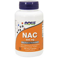 NAC 600 mg NOW, 100 капсул