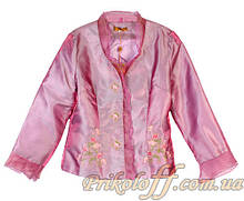 Китайський "Пижак у східному стилі", японський, китайський рожевого кольору