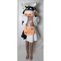 Дитячий костюм "Корова", хутряна біло-чорна