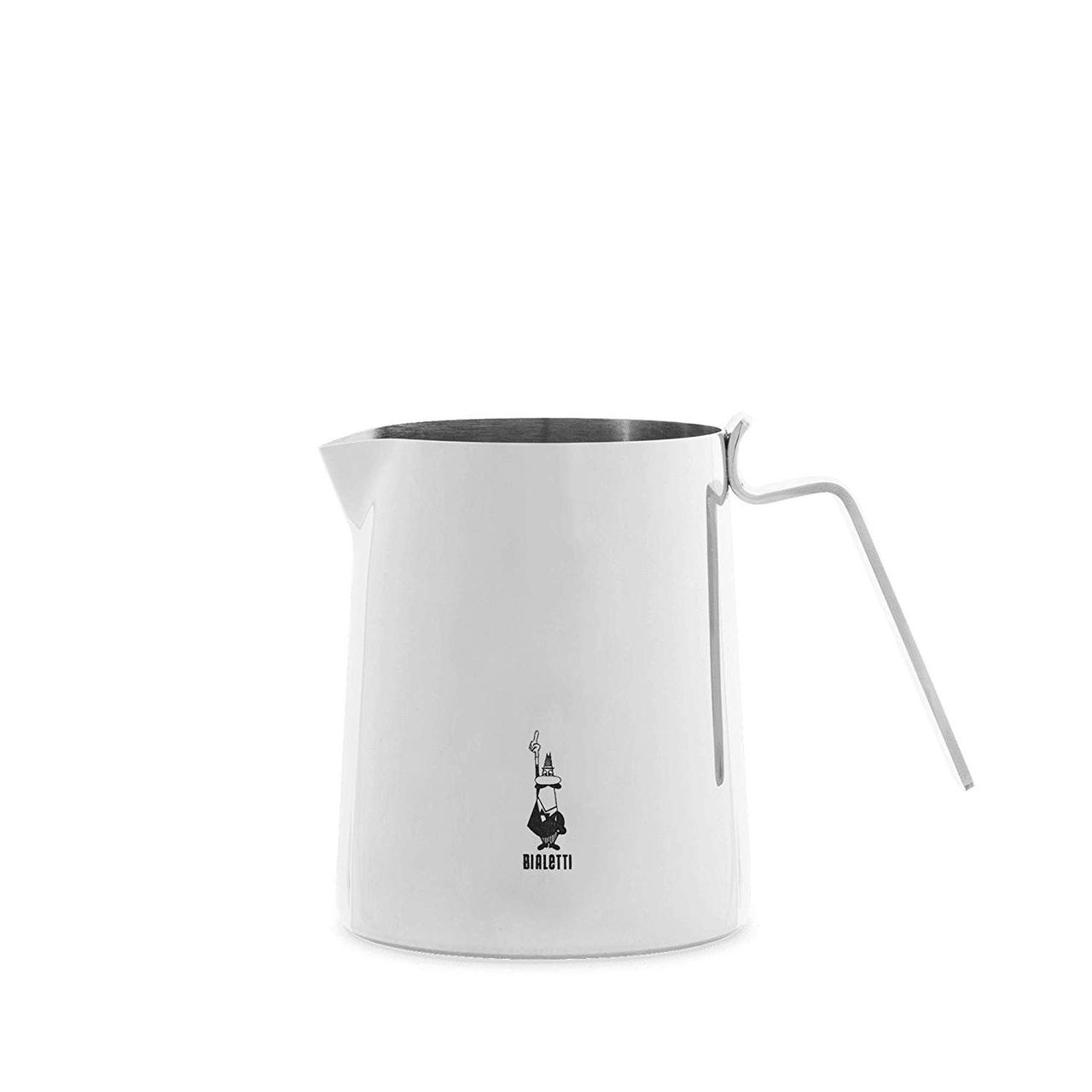 Молочник-пітр Bialetti Elegance з неіржавкої сталі, Білий, 500 мл