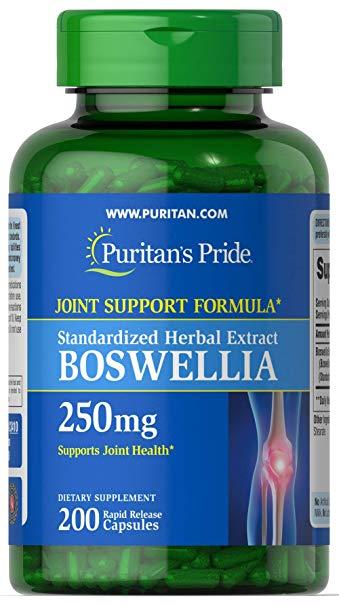 Puritan's Pride Boswellia Standardized Extract 250mg caps 200