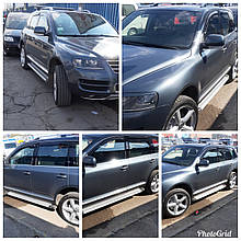 Дефлектори вікон (вітровики) VW Touareg 2003-2010 5D 4шт (HIC)