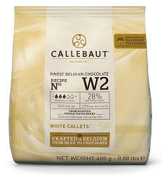Білий шоколад 28%, W2, Callebaut, 400 г