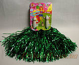 Помпони для групи підтримки "Блиск", зелені, фото 2