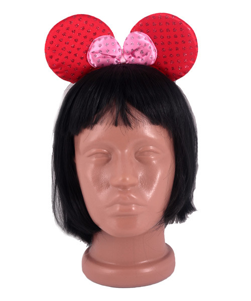 Обруч "Мінні Маус", червоний, фото 1