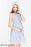 Сукня-сорочка для вагітних і годування BELINA SF-29.113, синя в смужку розмір 46, фото 2