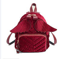Оригінальний оксамитовий рюкзак з крилами для ніжних дівчат, фото 3