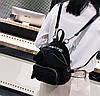 Оригінальний оксамитовий рюкзак з крилами для ніжних дівчат, фото 4