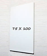 Доска магнитно-маркерная 100х75 см тонкая безрамная белая офисная доска для маркеров