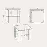 Стіл журнальний Компаніт Мадрид вільха, фото 2