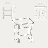 Табурет Компаніт Т-1 360x420x290 мм яблуня, фото 2