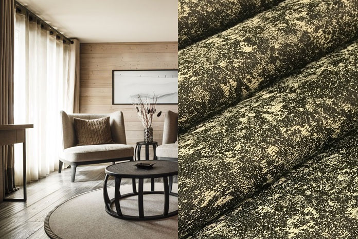 Готові Портьєри "Каліпсо №751" Венге з золотом