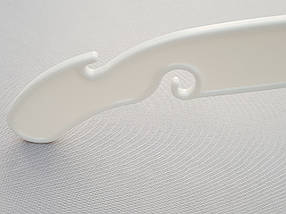 Плічка вішалки тремпеля V-VX42 білого кольору, довжина 42,5 см, фото 3