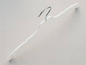 Плічка вішалки тремпеля V-UE43 білого кольору, довжина 43 см, фото 2