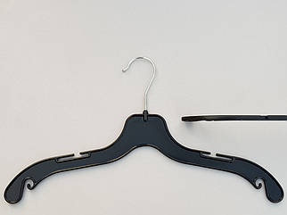 Плечики вешалки тремпеля V-UE43 черного цвета, длина 43 см