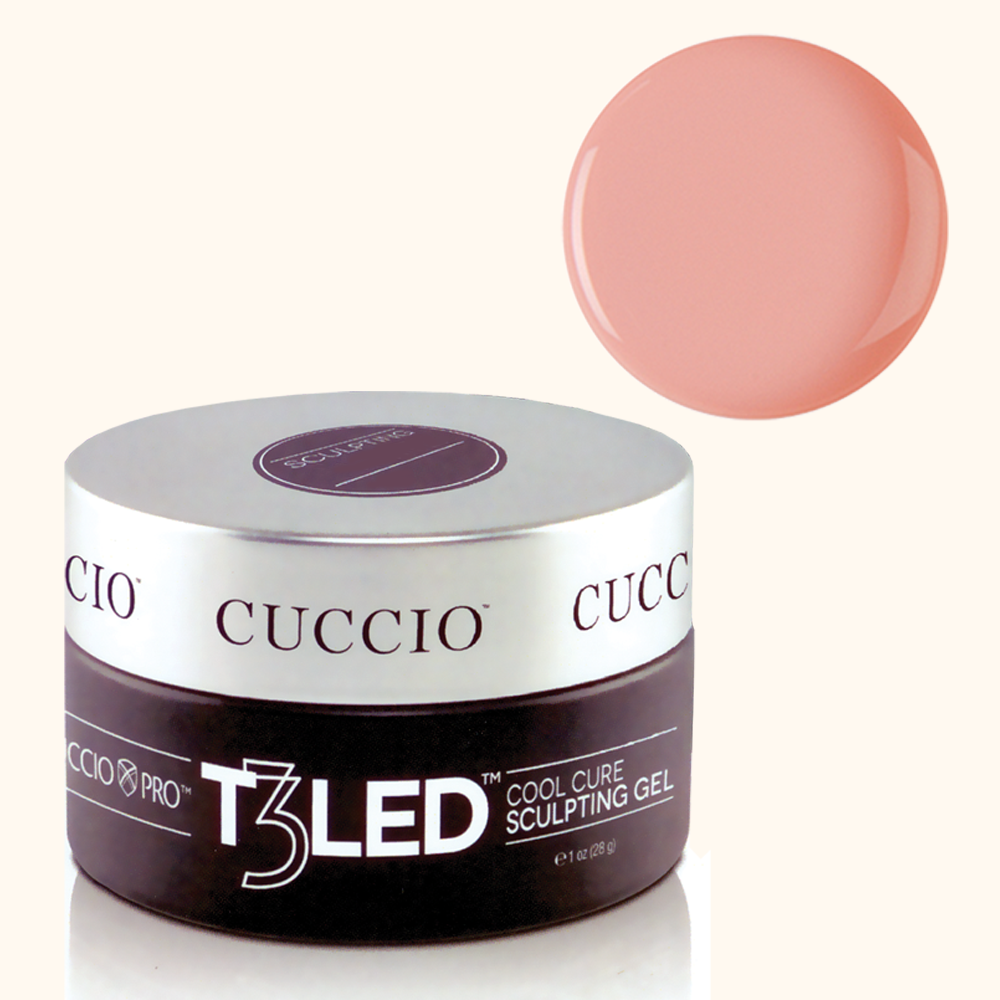 LED гель-желе для нарощування нігтів Cuccio Pro - камуфлюючий тілесно-персиковий, 28 г