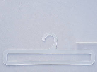Плічка вішалки тремпеля V-AS25 для аксесуарів матово-прозорого кольору