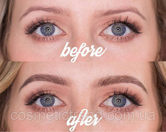 Huda Beauty набір для макіяжу 2х1 підводка для повік чорна + 3D татуажний маркер для брів світло-коричневий, фото 4