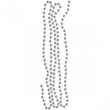 Декоративні буси 10 мм, 3 м, срібло