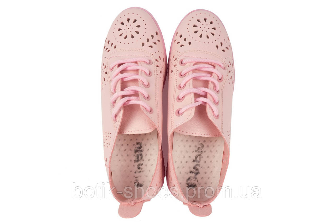 Женские летние кеды кроссовки эко кожа молодёжные стильные комфортные красивые розовые 38 размера Inblu PX-1A - фото 6 - id-p946355848