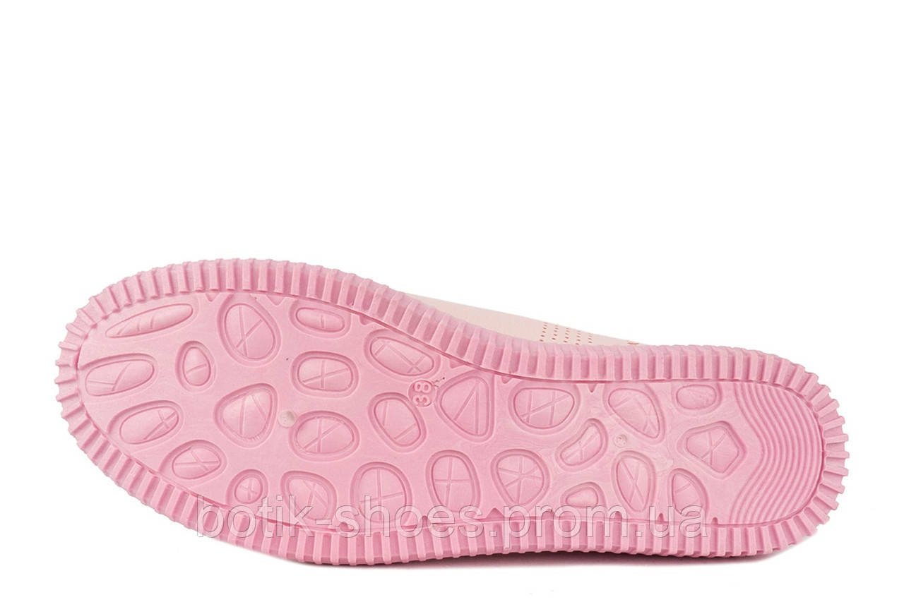 Женские летние кеды кроссовки эко кожа молодёжные стильные комфортные красивые розовые 38 размера Inblu PX-1A - фото 9 - id-p946355848