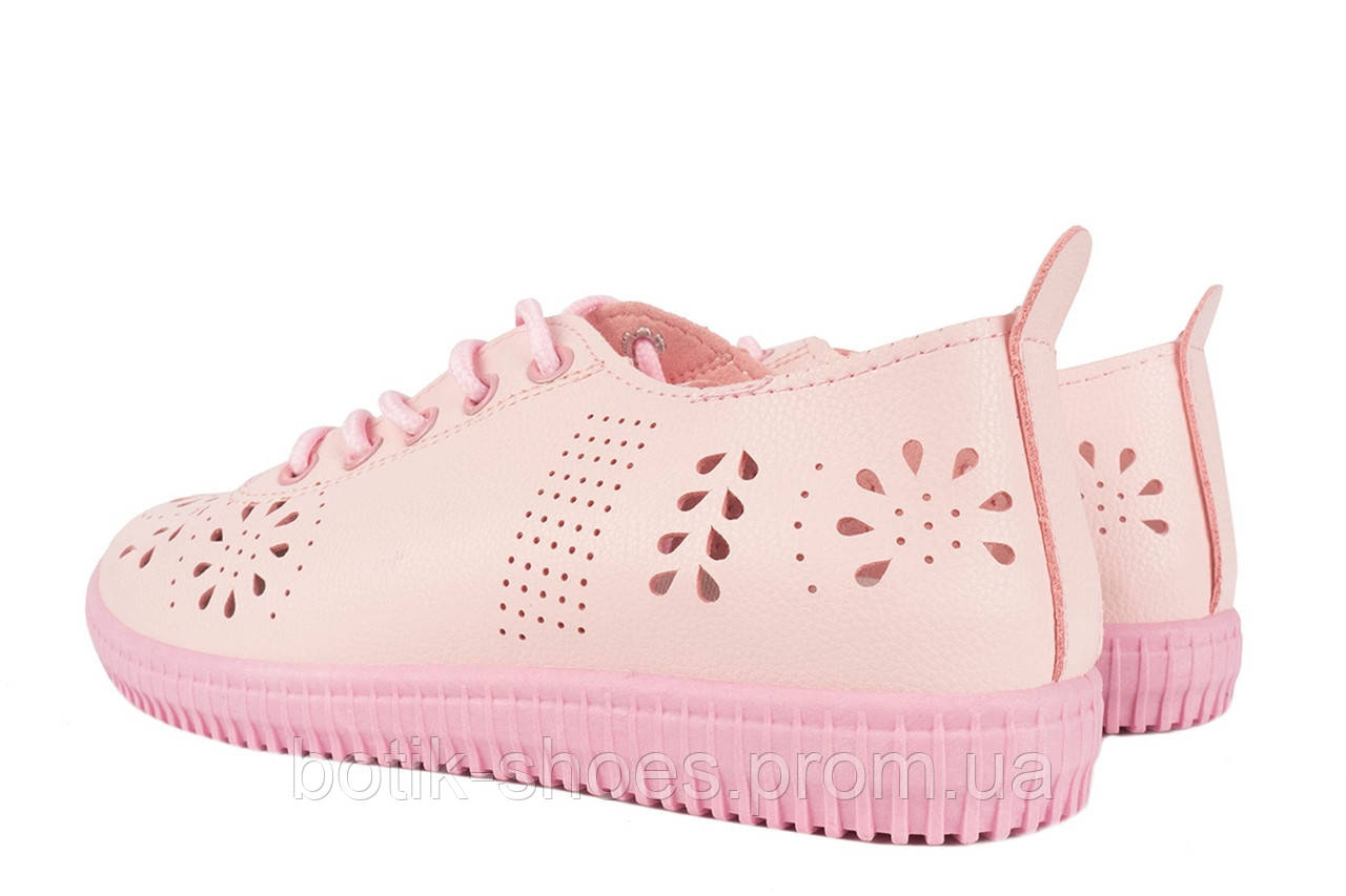 Модные женские кроссовки кеды эко кожа комфорт молодёжные стильные мягкие качественные розовые 38 размер Inblu - фото 5 - id-p946366348