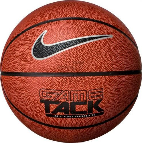 М'яч баскетбольний Nike Game Tack 8P р. 7 (N. KI.09.855.07) Amber/Black/Metallic Silver/Black