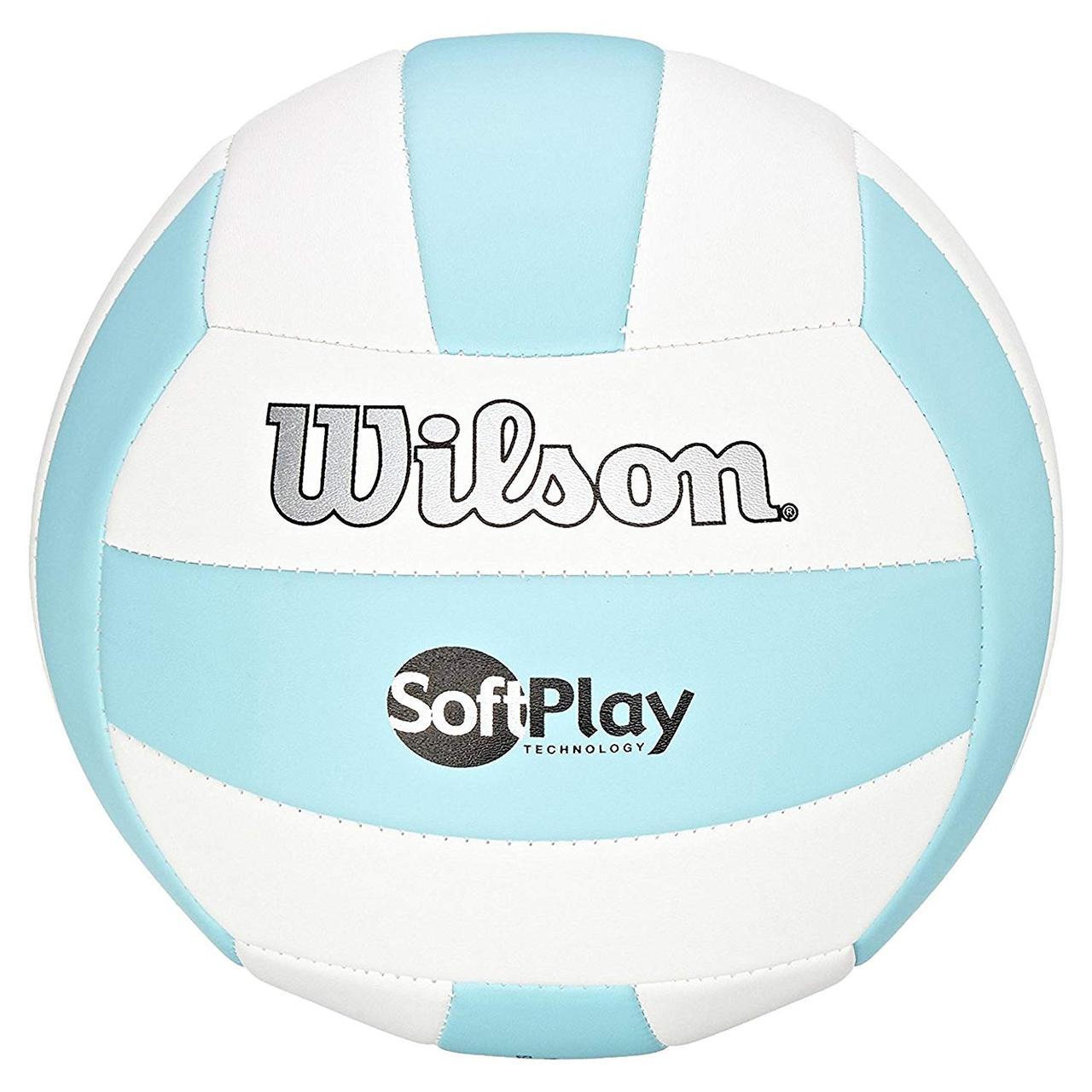 М'яч волейбольний Wilson Soft Play р. 5 (WTH3501XBLU) Blue