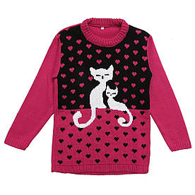 Светр "Коти" для дівчинки. 6 років