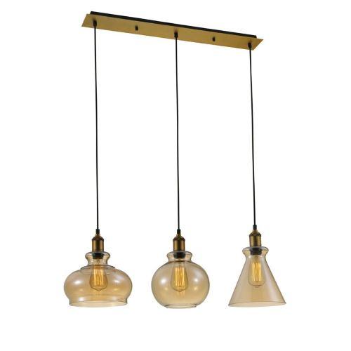 Люстра підвісна CRYSTAL LUX TRE SP3 L AMBER