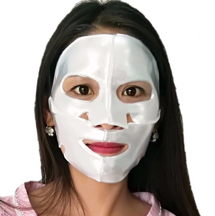 Гідрогелева перлинно-колагенова маска для ліфтингу, освітлення й омолодження шкіри