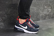 Чоловічі весняні кросівки Nike,темно сині з білим, фото 2