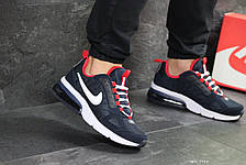 Чоловічі весняні кросівки Nike,темно сині з білим, фото 3