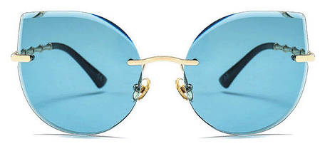 Сонцезахисні окуляри жіночі синій колір, sun glasses, фото 2