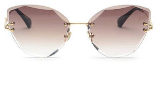 Сонцезахисні окуляри жіночі коричневий колір, sun glasses, фото 2