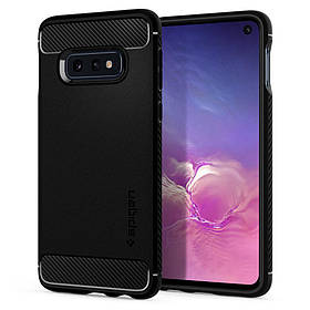 Чохол Spigen для Samsung Galaxy S10e Rugged Armor, Black