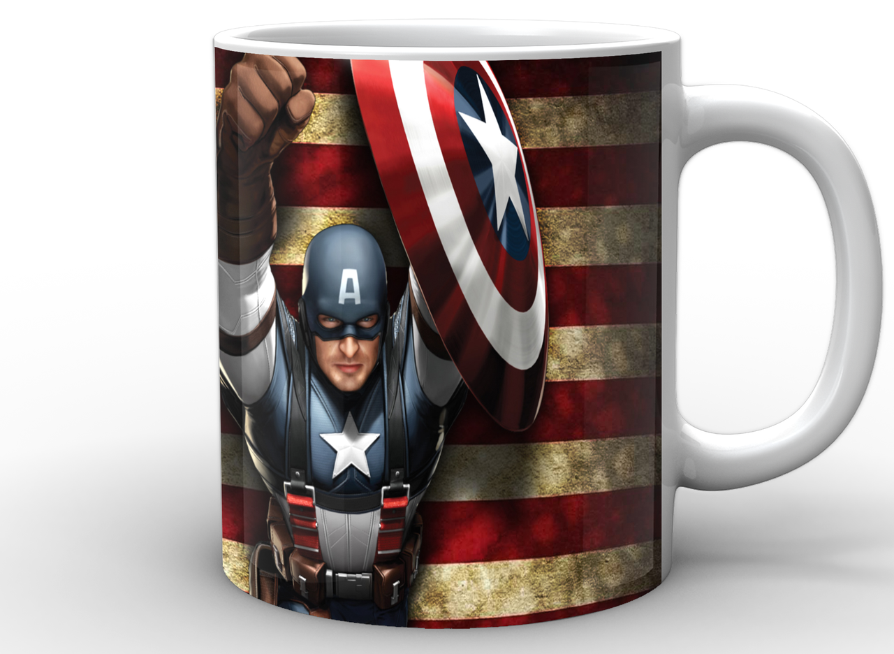 Кухоль GeekLand Капітан Америка Captain America Прапор CA.02.003, фото 1