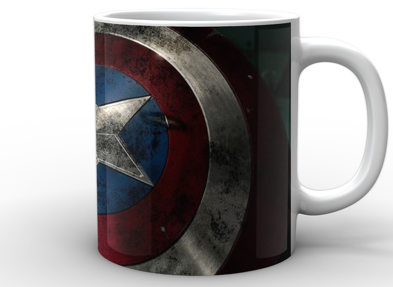 Кухоль GeekLand Капітан Америка Captain America щит CA.02.005, фото 1