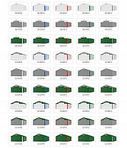 Павільйон гаражний 3,3x6 м ПВХ 550 г/м2 (Зелений), фото 4