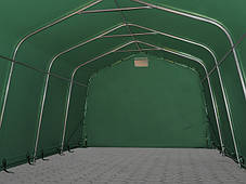 Павільйон гаражний 3,3x6 м ПВХ 550 г/м2 (Зелений), фото 2