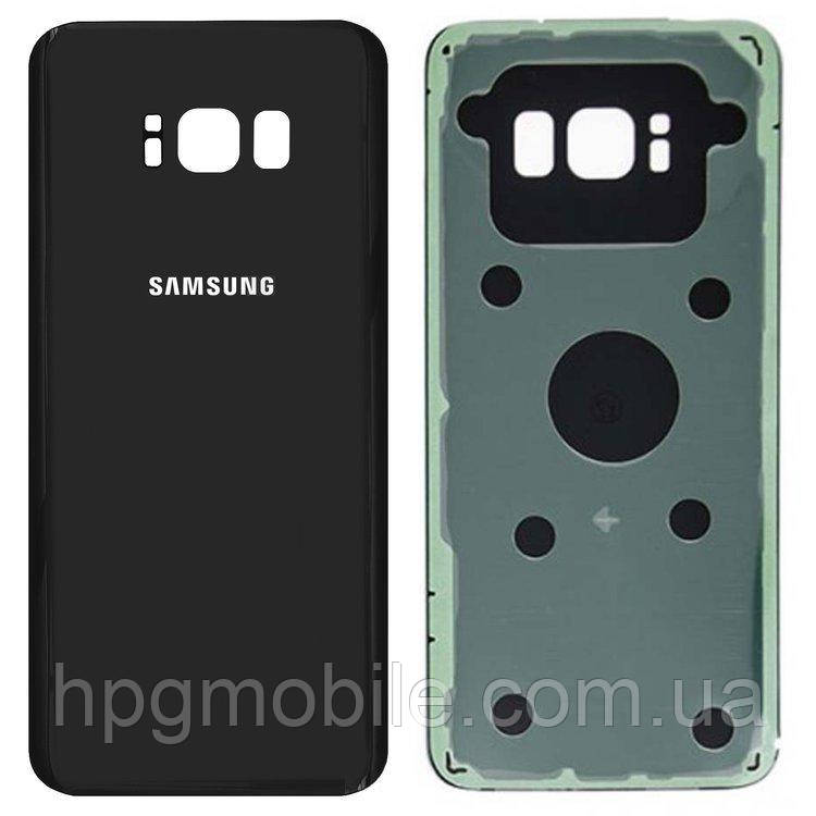 Задня панель корпусу (кришка акумулятора) для Samsung Galaxy S8 G950F, G950FD, оригінал Чорний — Midnight Black, фото 1
