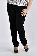 Черные летние брюки женские штапельные классические большого размера 42-74. b026-1