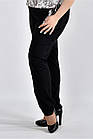 Чорні літні брюки жіночі штапельні класичні великого розміру 42-74. b026-1, фото 2