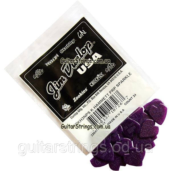 Медиатор Dunlop 47RKH3NPS Kirk Hammett Jazz III Purple Sparkle Nylon 1.38 mm - фото 6 - id-p698873249