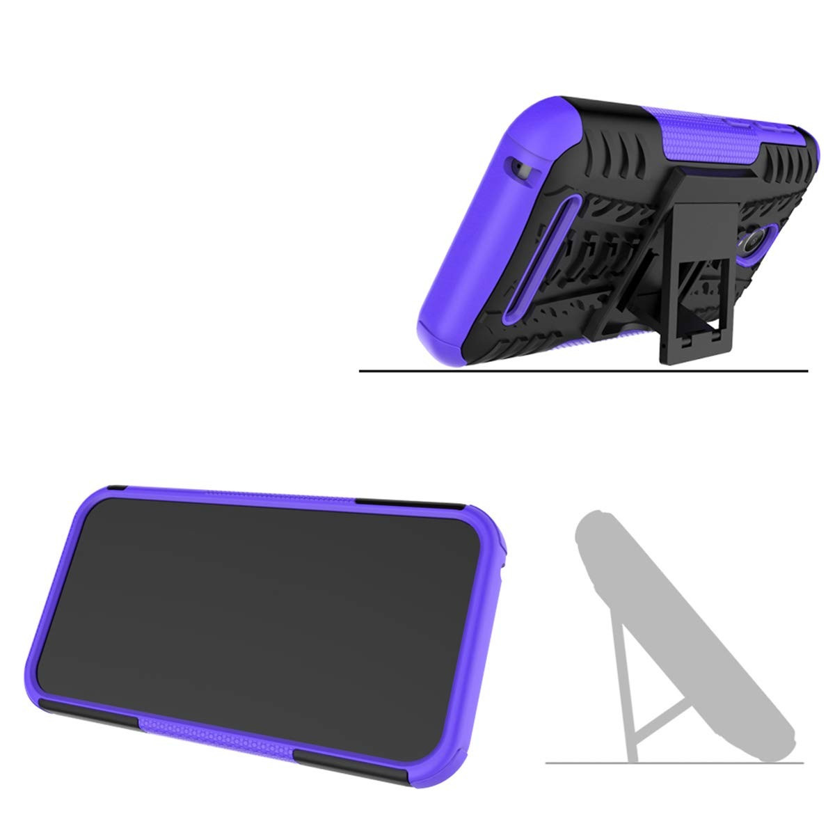 Чехол Armor Case для ZTE Blade L110 Фиолетовый - фото 3 - id-p946816507