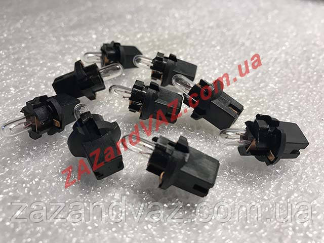 Лампочка з патроном в зборі щитка приладів Таврія 1102 1103 Славута оригінал заводська Латвія